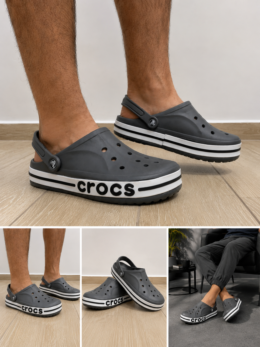 crocs gris