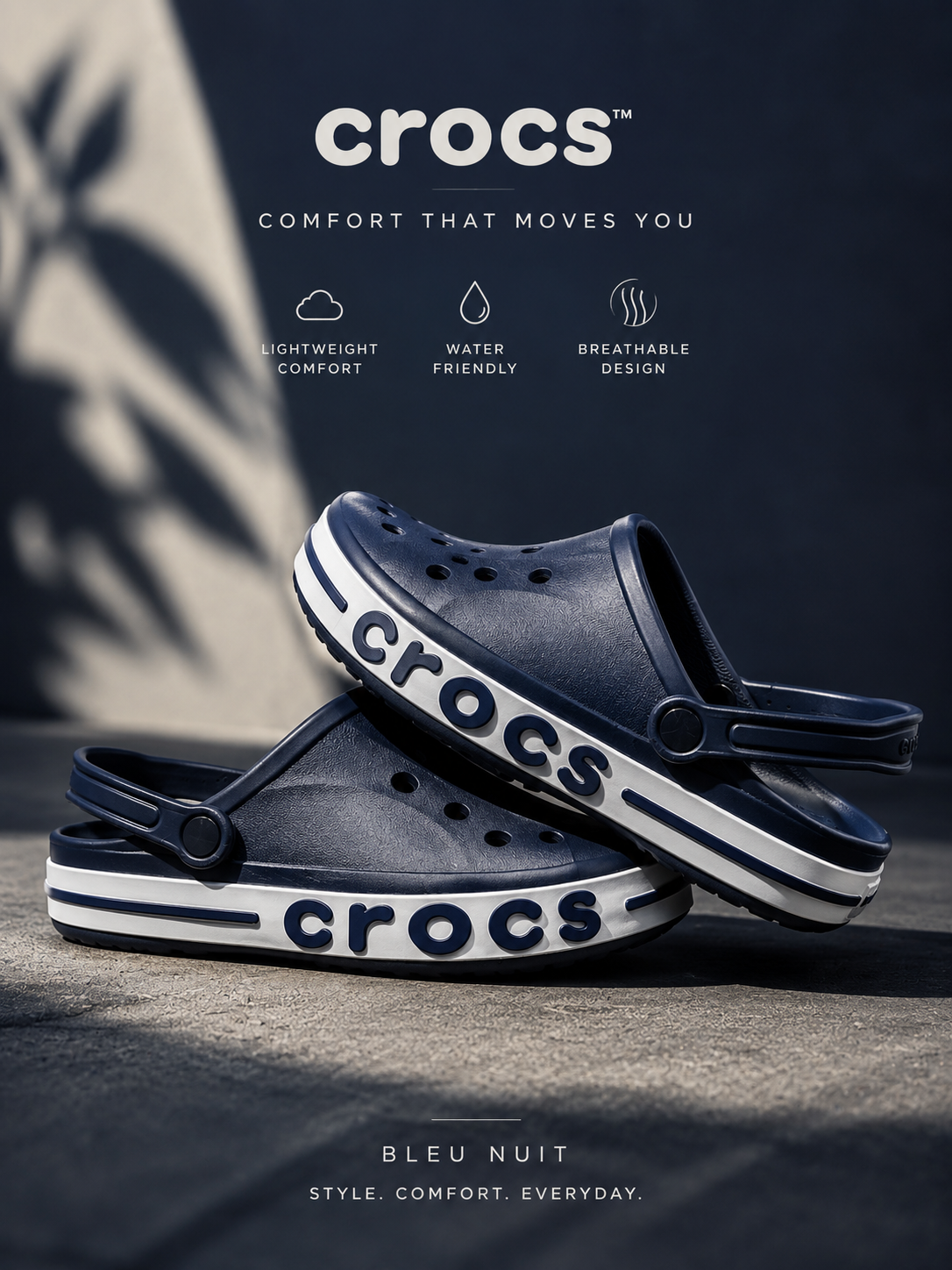 Crocs bleu nuit