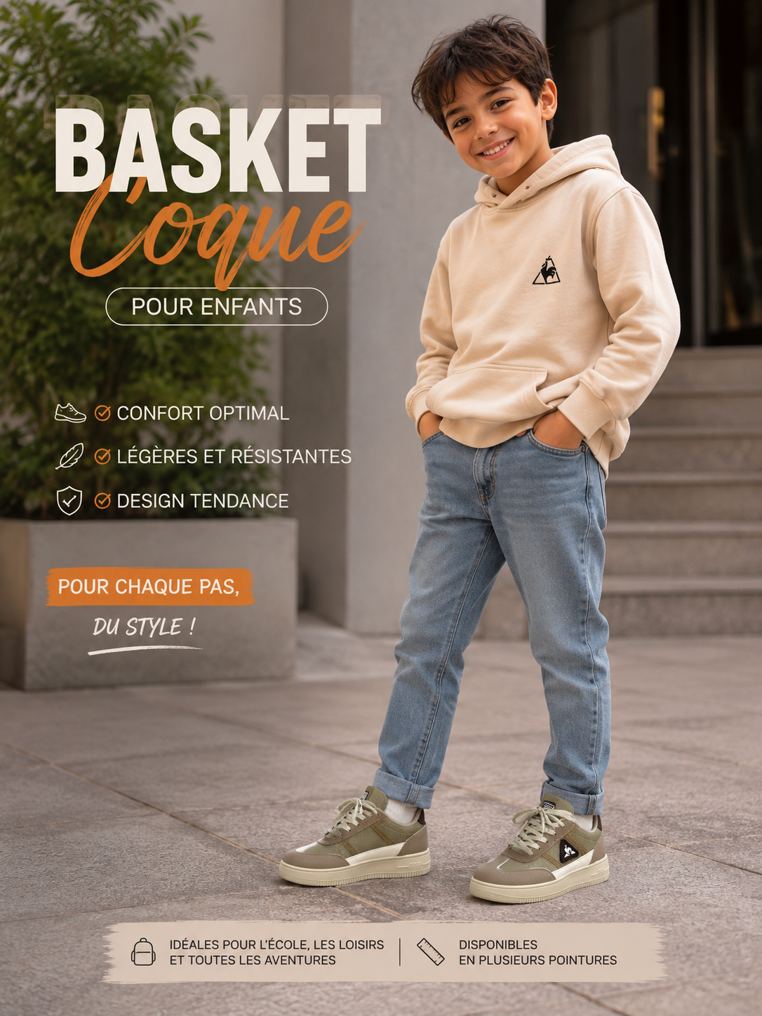 Baskets Coque enfants