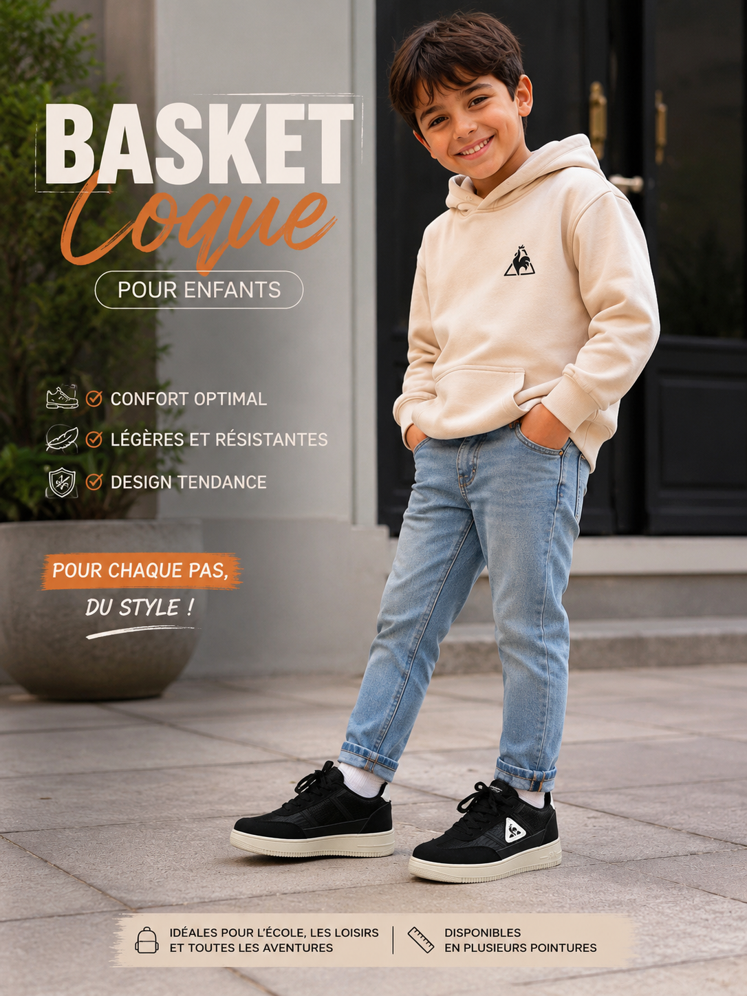 Baskets Coque enfants