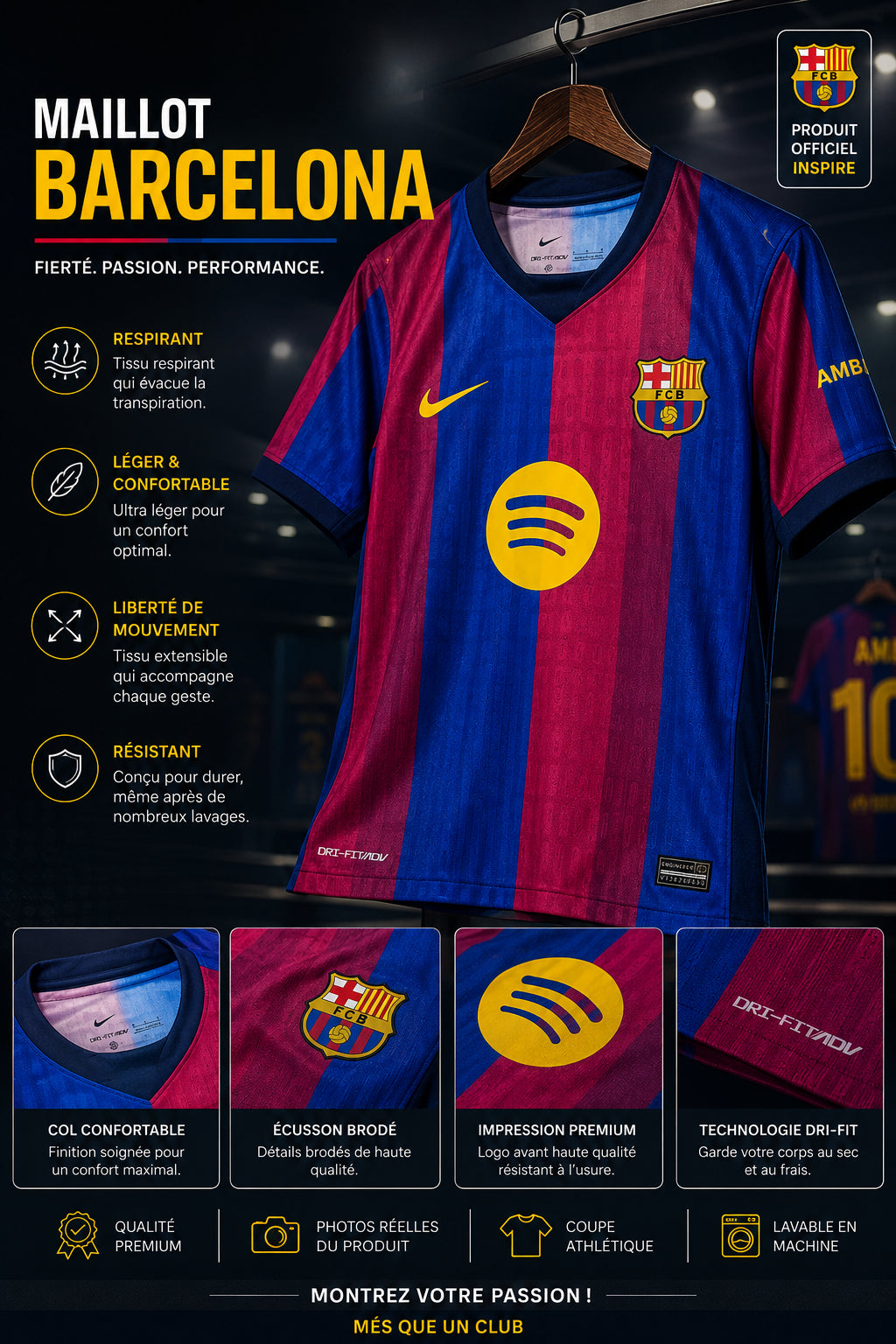 Maillot du Barca