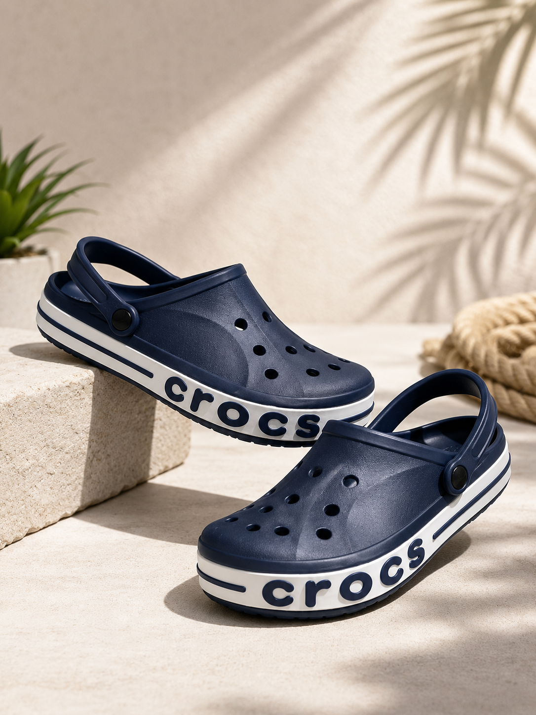 Crocs confort BEIGE ET BLEU