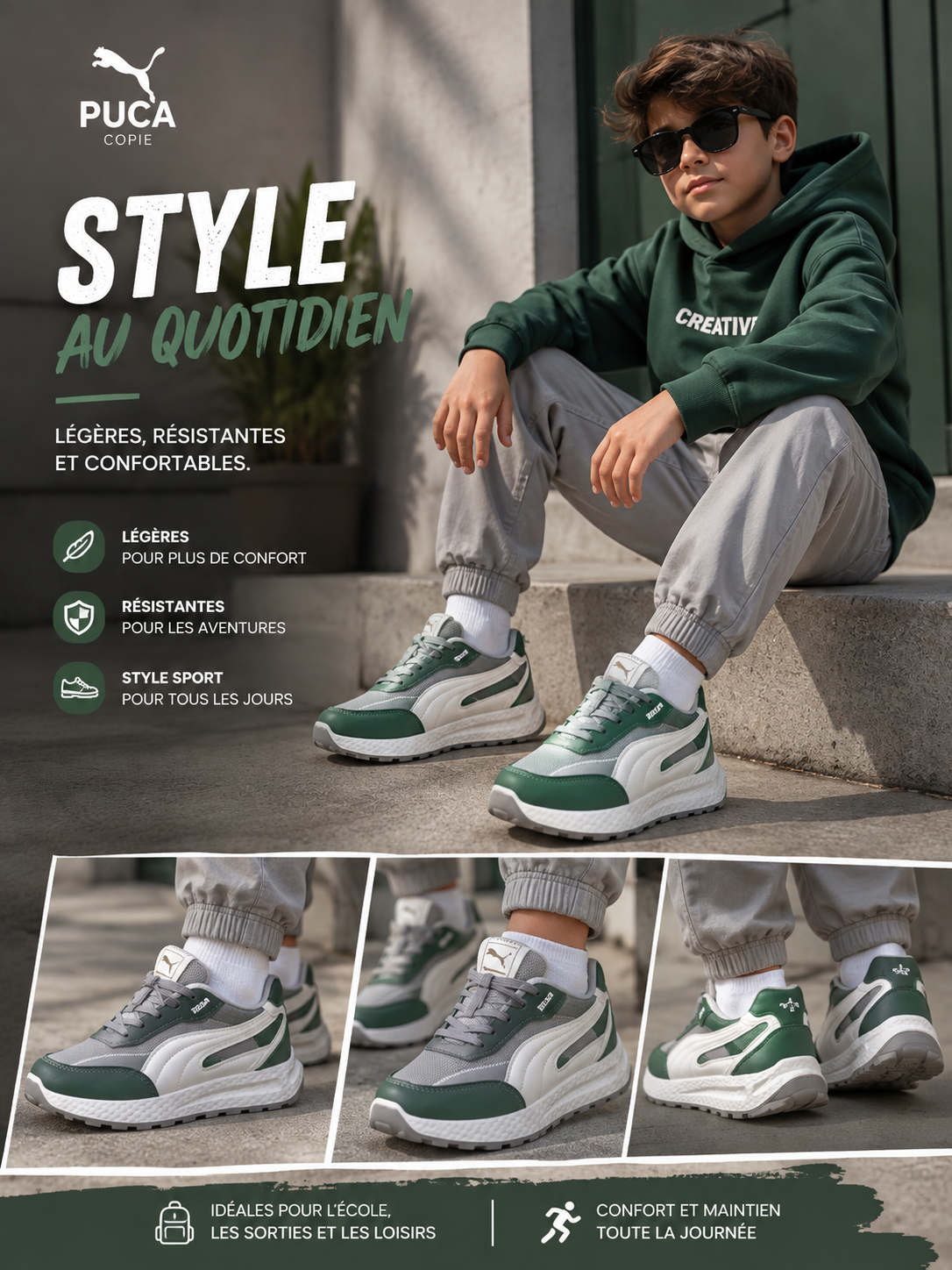 Baskets puca enfants