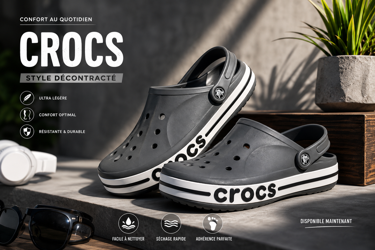 crocs gris